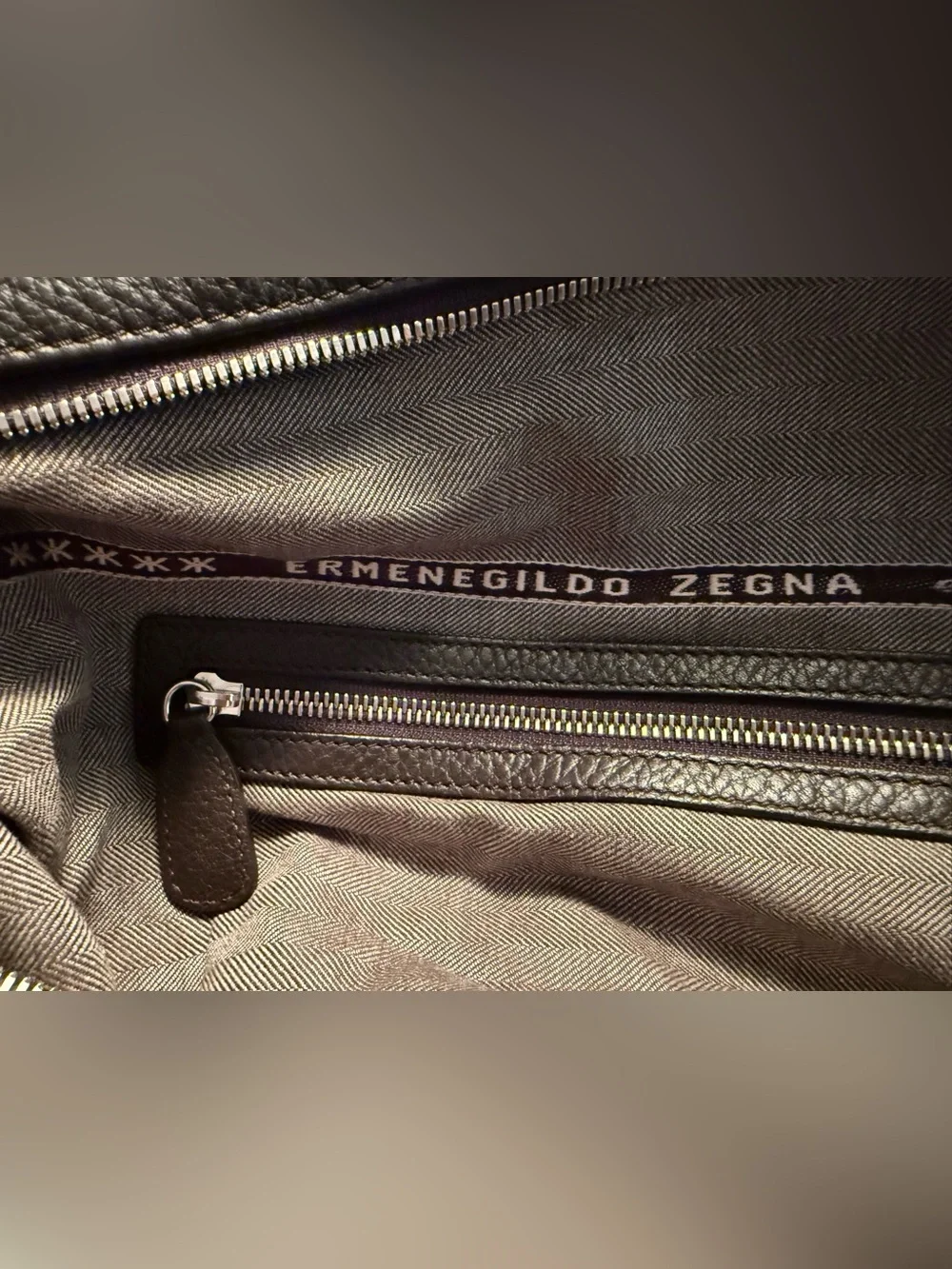 RARE Ermenegildo Zegna x Maserati Large Grained Leather Travel Bag - LIKE NEW